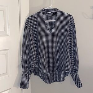 Zara Gingham Top
